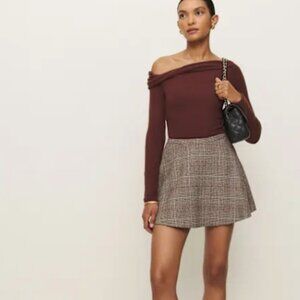 Reformation Hanna Skirt Natural - Size 10